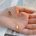 Gold Bar Pendant Necklace ✨