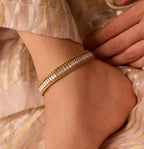 in-1 Luxury Zirconia Bracelet & Anklet (Payal) | Gold Plated