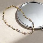 Elegant Crystal Branch Jewelry Set | Waterproof Stainless Steel Necklace & Bracelet