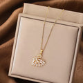 Crystal Swan Necklace – Gold Plated Zirconia Pendant