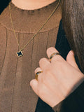 Double side vanclave necklace