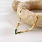 V-Shape Herringbone Chain Necklace