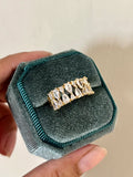 Luxurious Zircon Ring Band