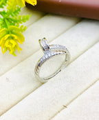 Gold Nail Wrap Ring close up