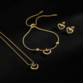 Black Heart Jewelry Set