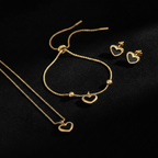 Black Heart Jewelry Set