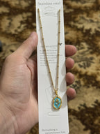 Rose flower necklace