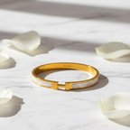 White H-Bangle Product Shot